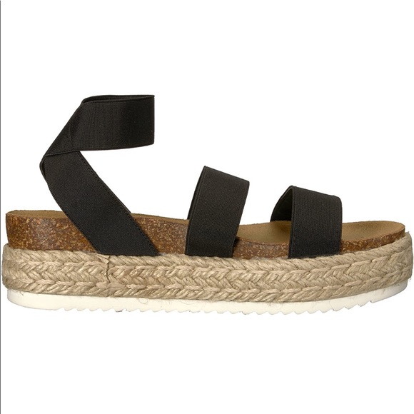 Steve Madden Women's Kimmie Wedge Sandal Black - Picture 4 of 5